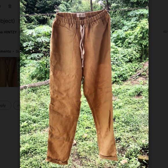 NotPerfectLinen SARAH pants in Amber Yellow in XS - Picture 3 of 6